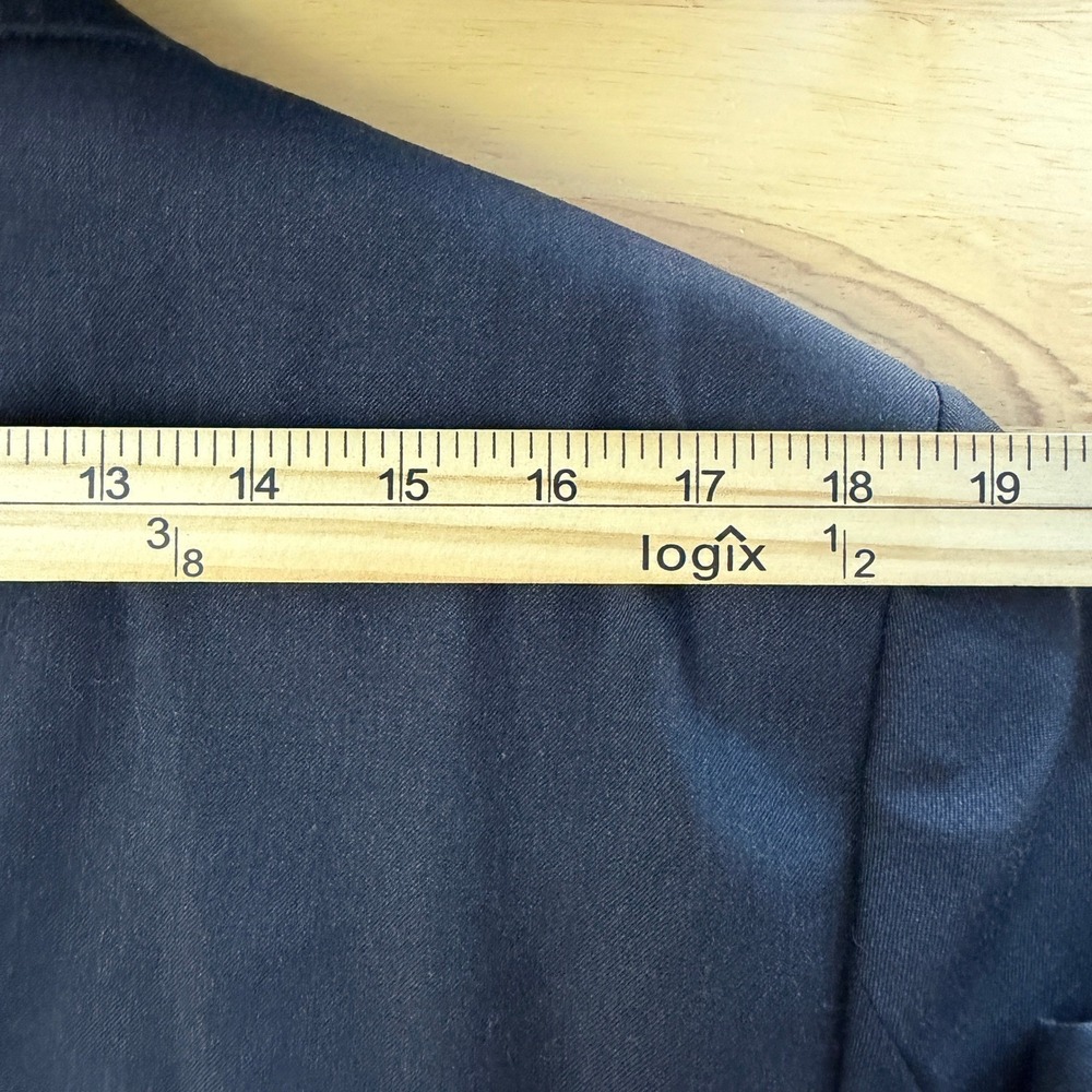 Jos. A. Bank 2-Piece Suit Mens 40R 33x31 Wool 2 Button Jacket Flat Front Black - Picture 9 of 16